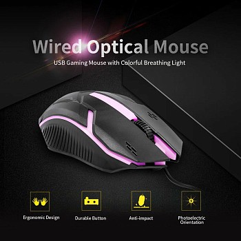 Мышь  CM-818 blak, оптика,  1200 dpi, USB, Faster Navigation в магазине PartsOkey.ru в Ростове на Дону, Краснодаре и Москве